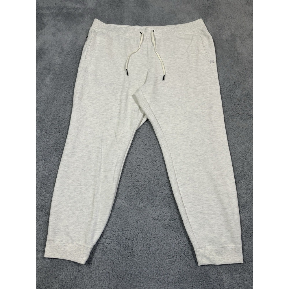 VRST Pants Mens XXL 2XL Cream Gray Limitless Knit Joggers Casual